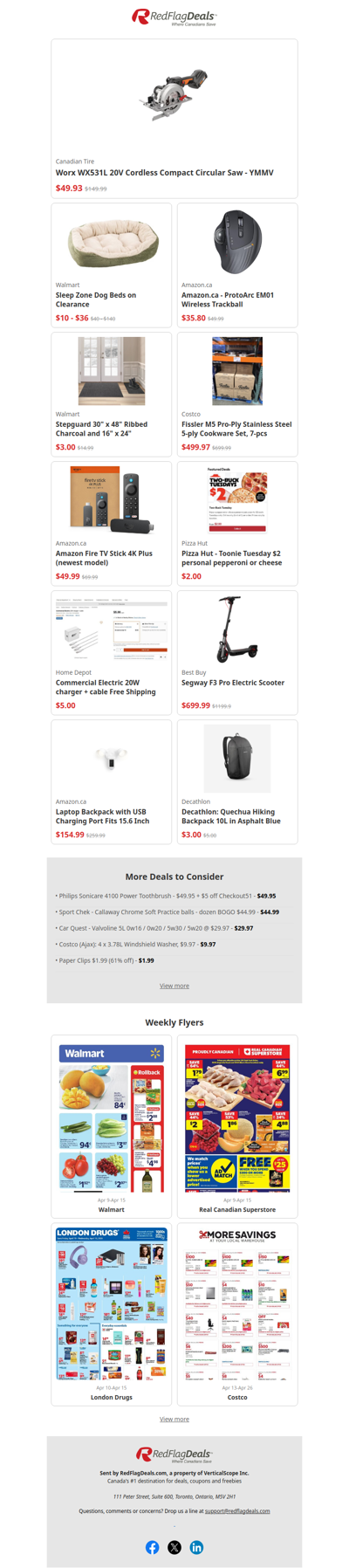 Price Drops Worth Clicking from Canadian Tire, Amazon, Best Buy, Pizza Hut + more!
