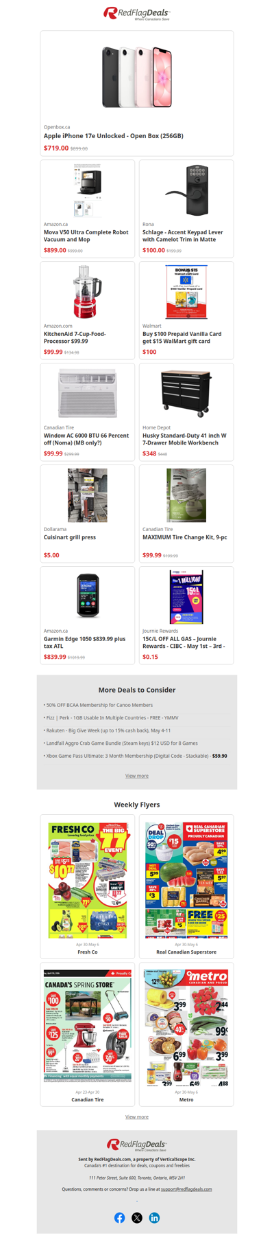 Last Chance April Deals from Home Depot, Costco, Dollarama + more