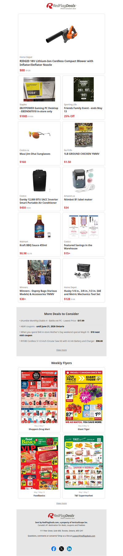 Hot Deals on Tools, Tech, Groceries + more!