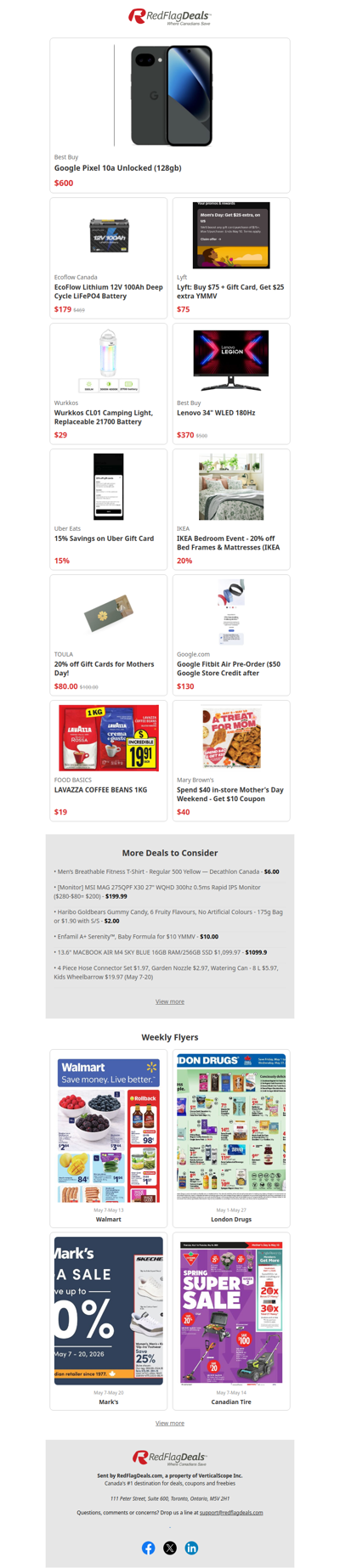 Mother’s Day Weekend Deals Start Now - Camping Gear, Tech, Gift Cards + more