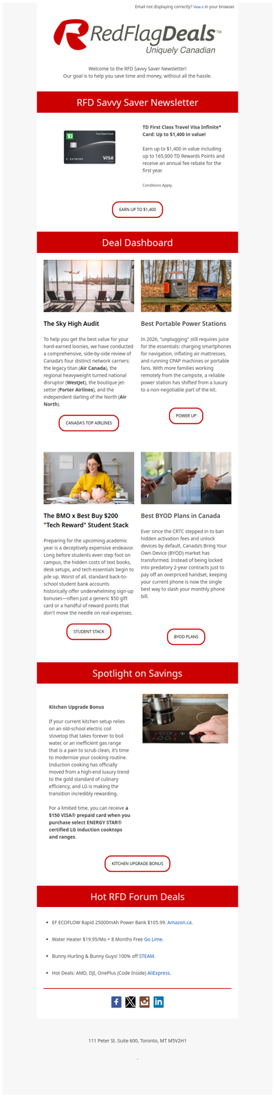 Up to $1,400 in Value - TD First Class Travel Visa Infinite* Card!