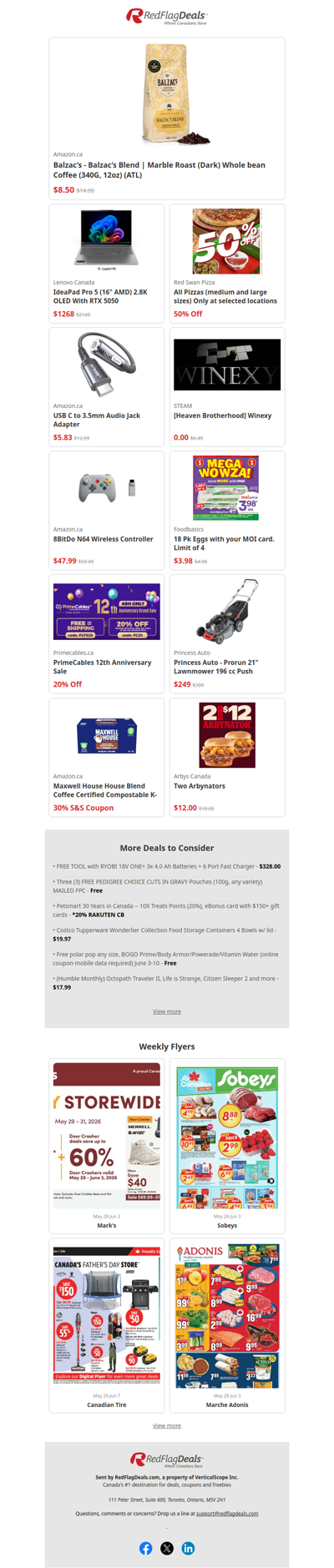 Midweek Deal Drops From Amazon, Canadian Tire, Home Depot + more!