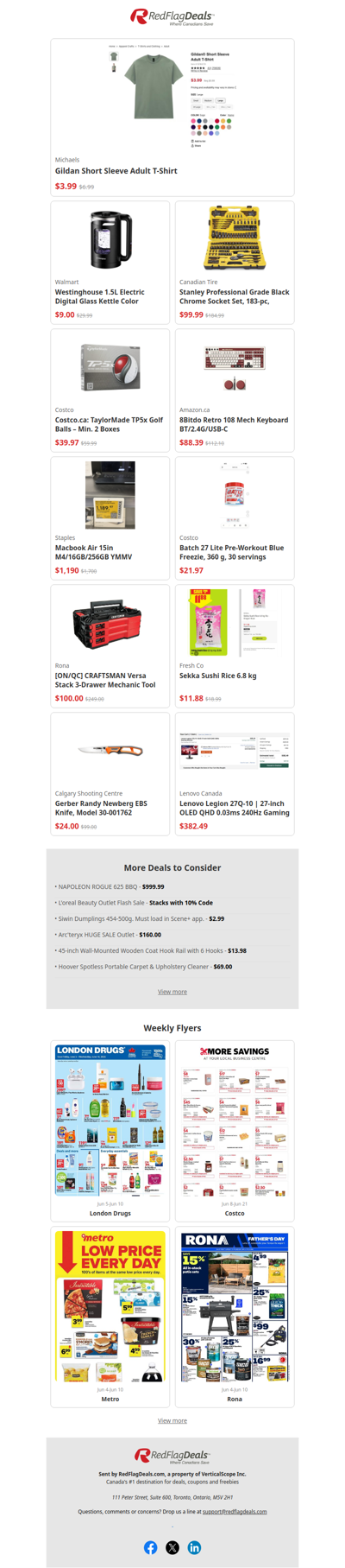 Midweek Deal Drops - $3.99 T-Shirts at Michael's, $9 Kettle from Walmart + more!