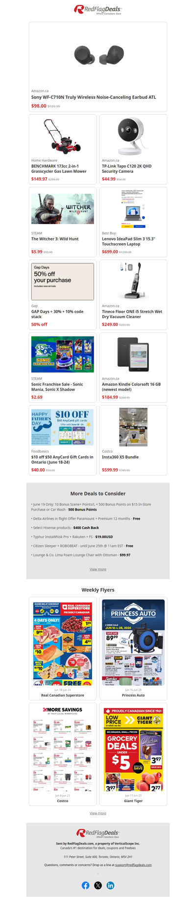 Weekend Deals Start Now from Amazon, Costco, Home Hardware, The Gap + more