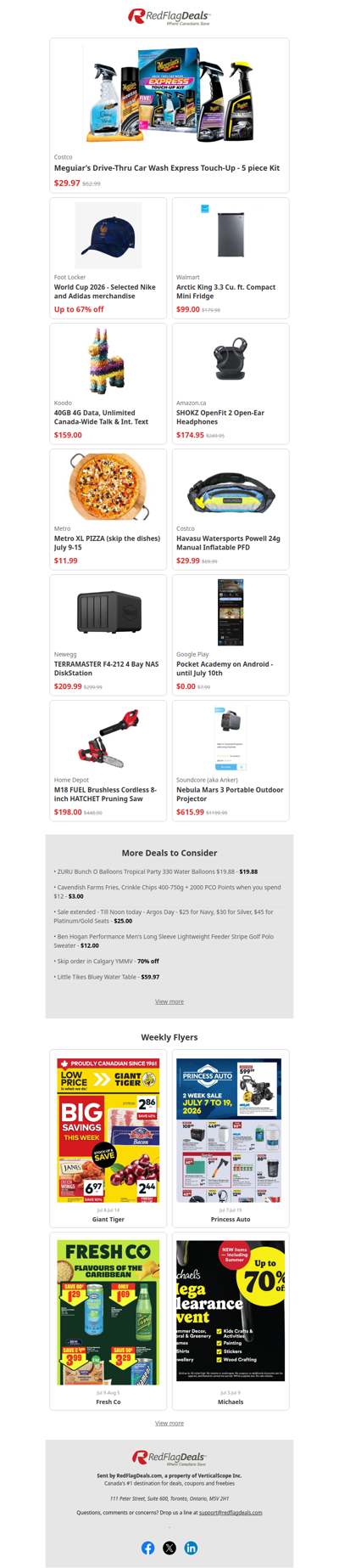 Today's Hot Deals from Costco, Foot Locker, Newegg, Amazon + more