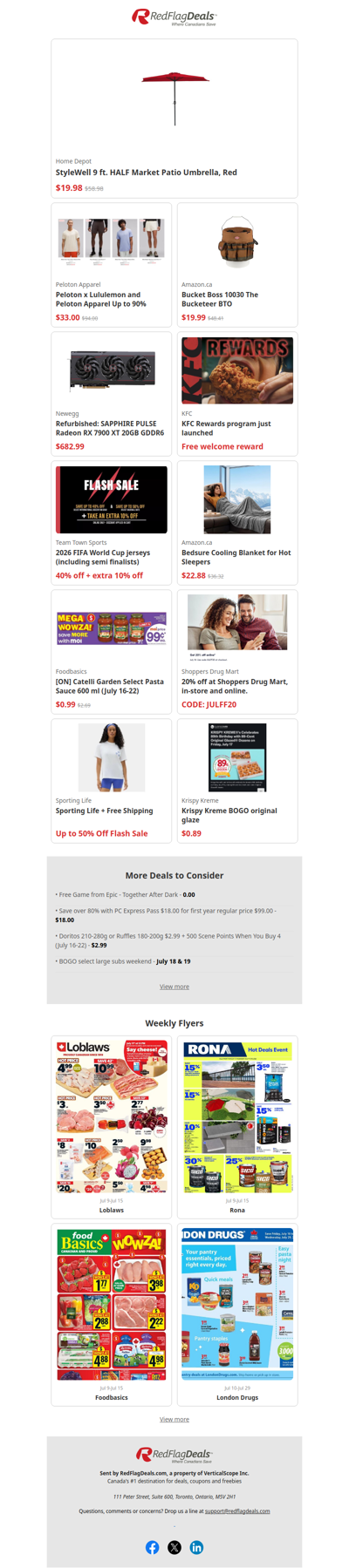 Midweek Deal Drops $0.99 Pasta Sauce, 40% Off at Team Town Sports + more