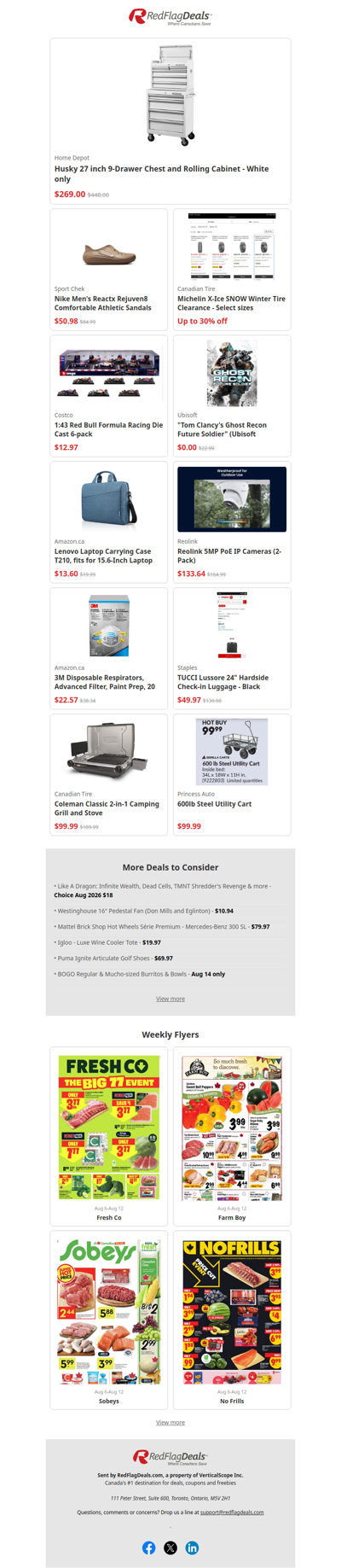40% Off Deals from Home Depot, Sport Chek, Canadian Tire, Amazon + more