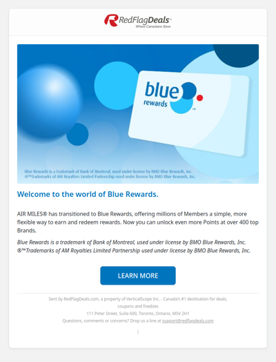 Welcome to the world of Blue Rewards.