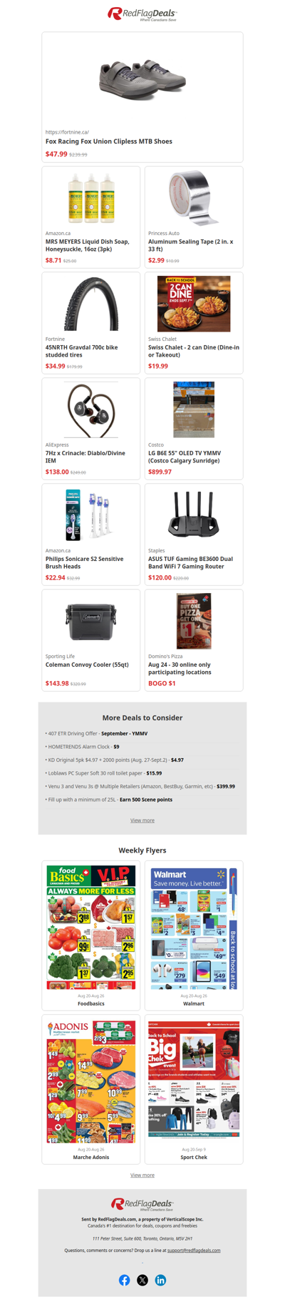 80% Off Fox Racing Shoes, 65% Off Mrs. Meyers Dish Soap, 70% Off Sealing Tape + more