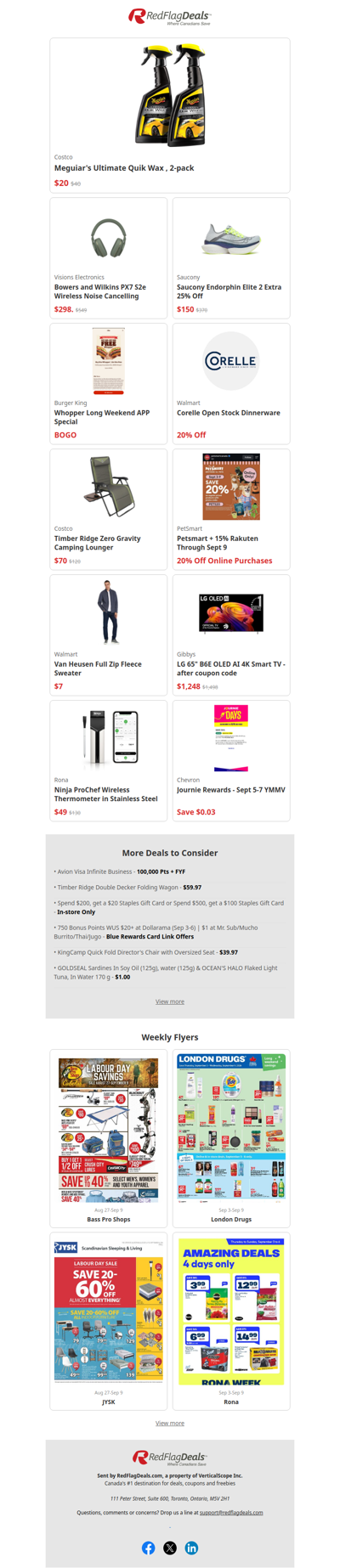 Long Weekend Clearance Deals from Costco, Walmart, Visons Electronics + more