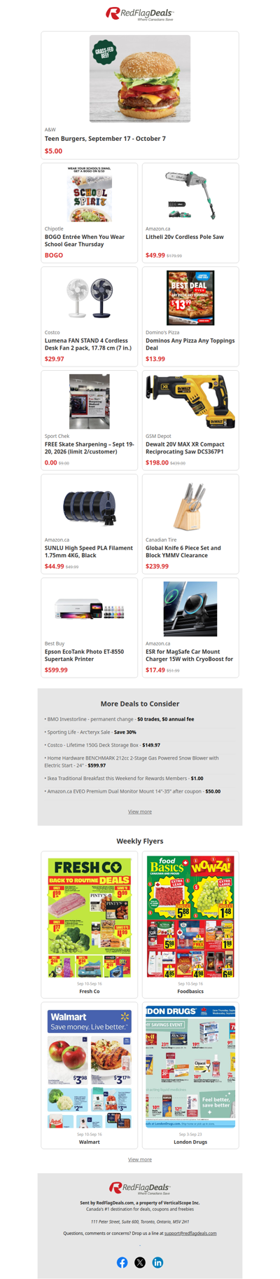 Price Drops Worth Clicking on Fast Food, Fans, Tools, Tech + more