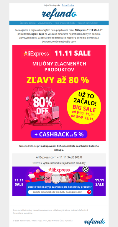 AliExpress 11.11 SALE - Už to začalo! Využite najlepšie ponuky, najlepšie ceny