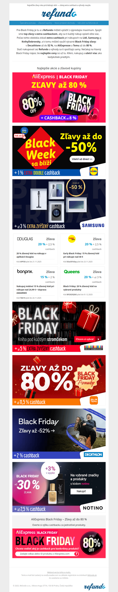 Pre-Black Friday výhody: získaj extra cashback aj mega zľavy!