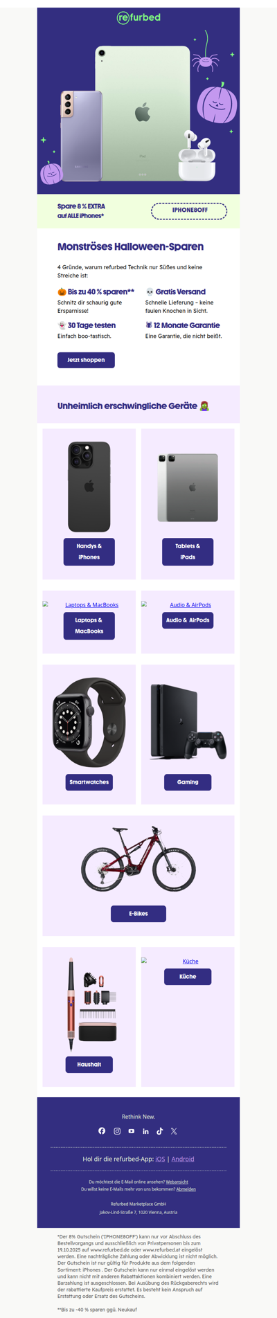 Schaurig gute Ersparnisse 👻