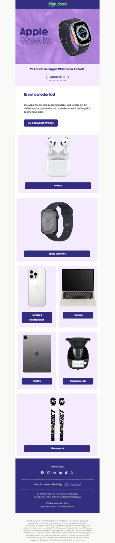 Die Apple Weeks sind zurück