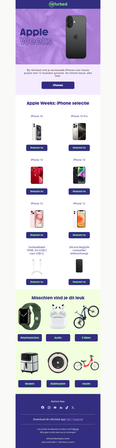 Jouw iPhone wacht deze Apple Weeks