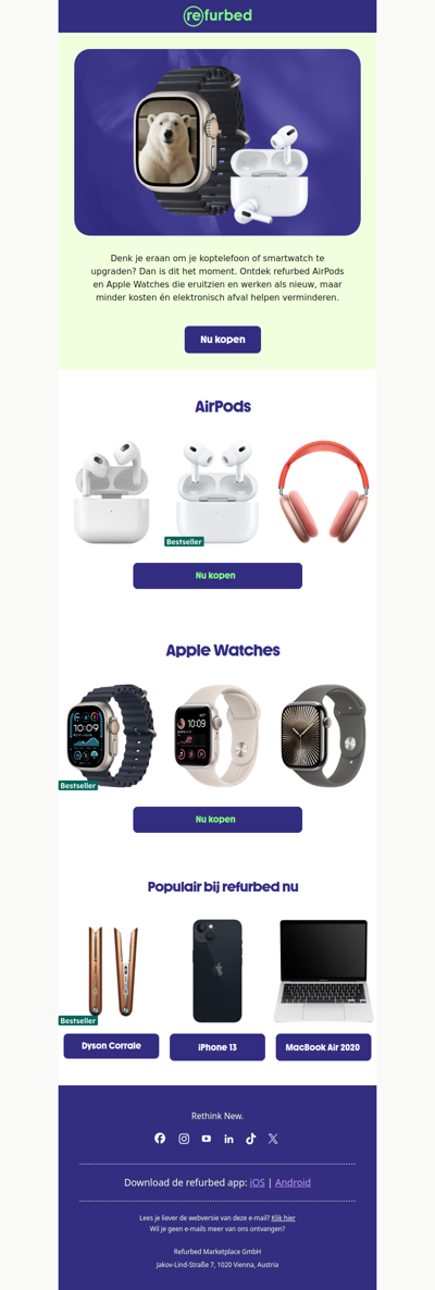 AirPods en Apple Watches voor minder