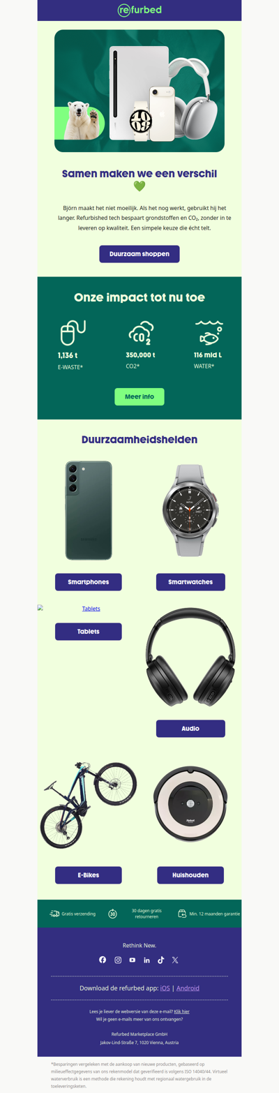 Goed voor jou en het milieu