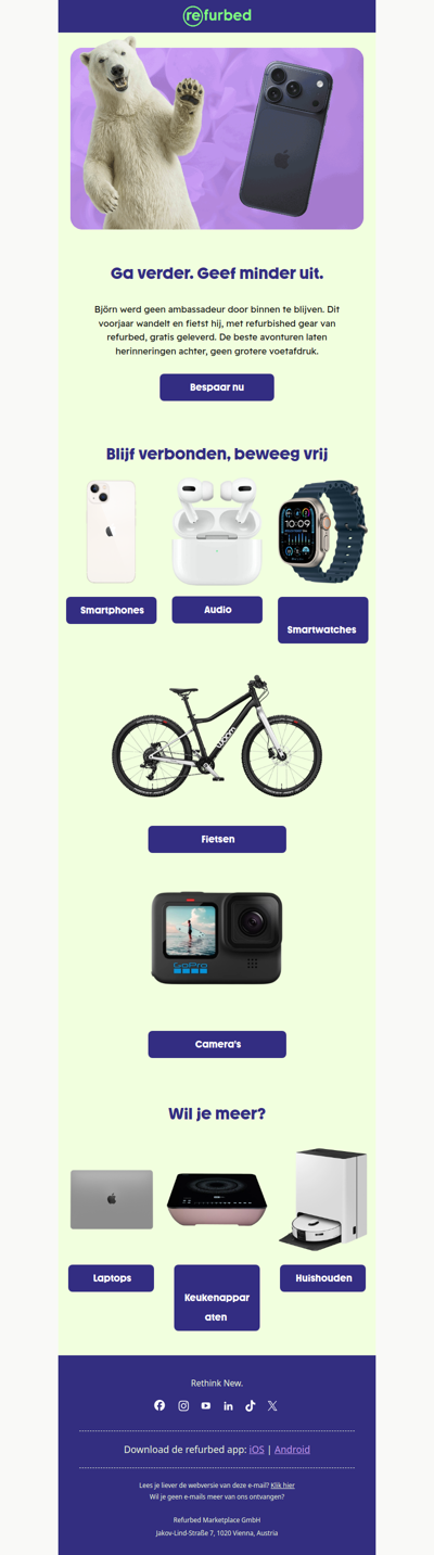 Björn is buiten. Jij ook?
