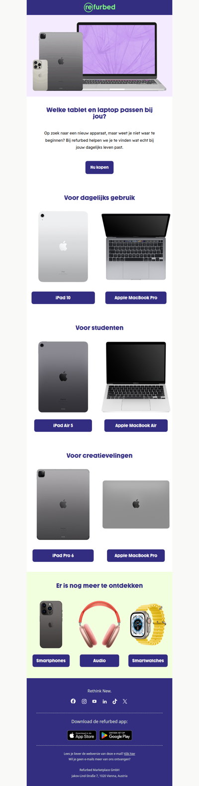 Welk apparaat past bij jouw leven?