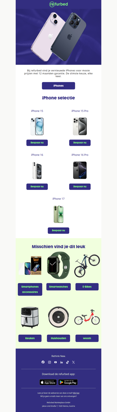 Jouw volgende iPhone, voordeliger