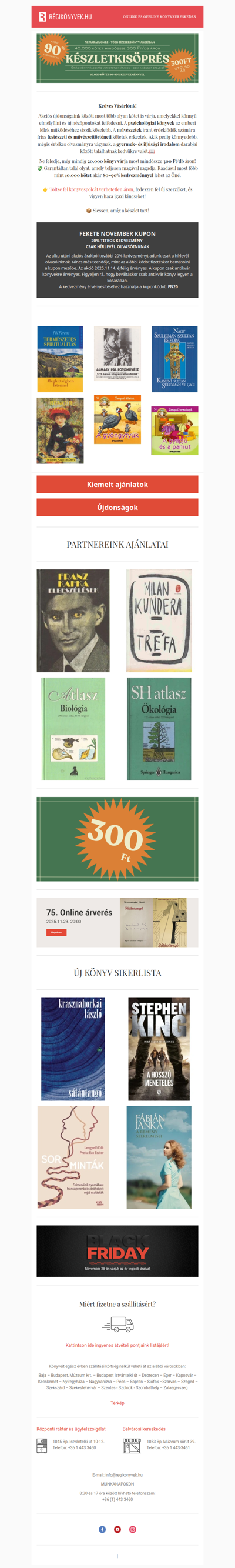 Fekete november kupon a levélben! ⚫️