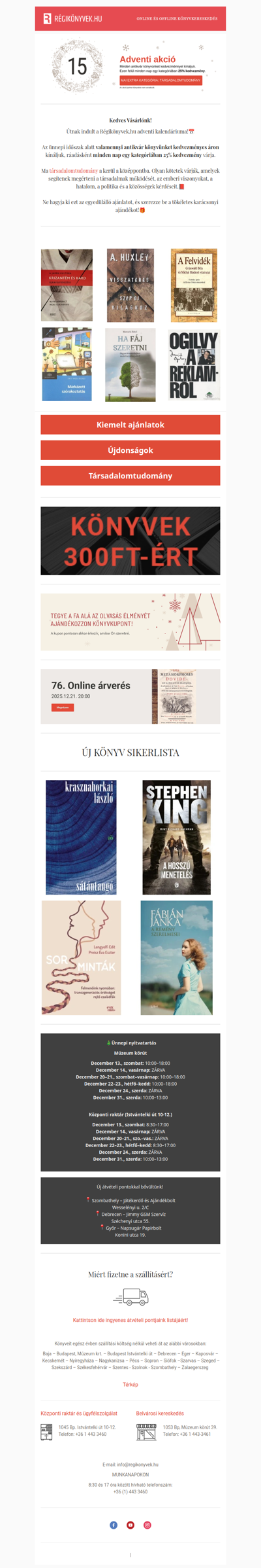 Adventi akció: -25% társadalomtudomány témakörben❄️