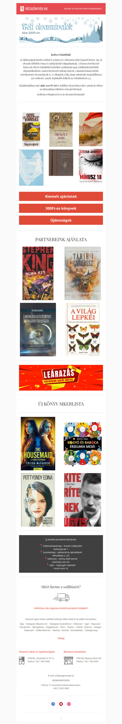 Újdonságaink különböző területekről📖