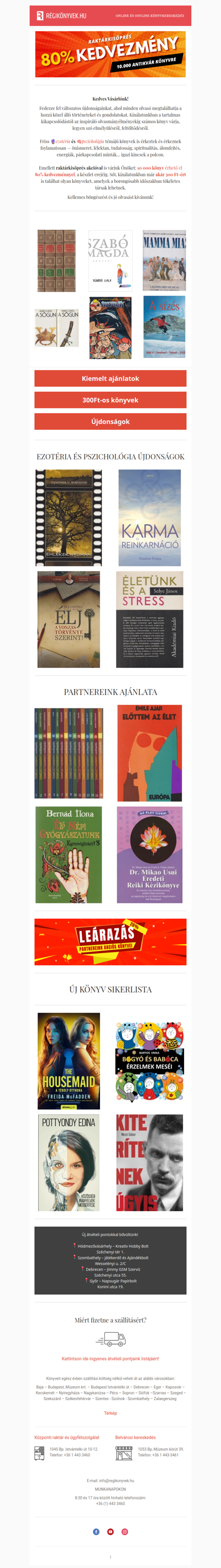 📖 Könyvek, amelyek megszólítják / 80% KEDVEZMÉNY