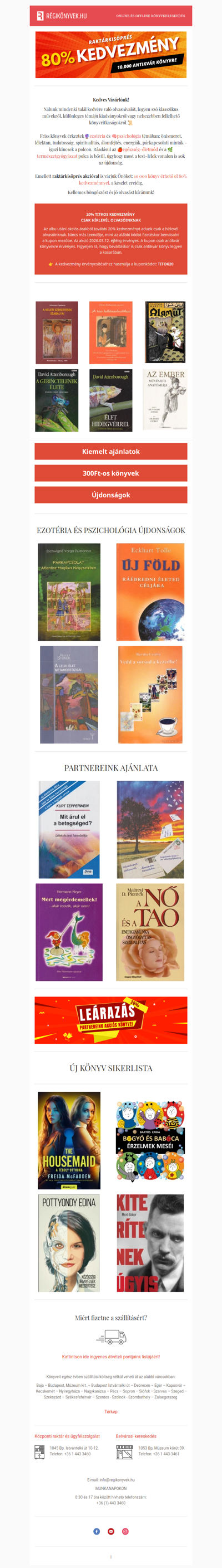 💫 Különleges olvasnivalók – extra TITKOS KEDVEZMÉNNYEL!