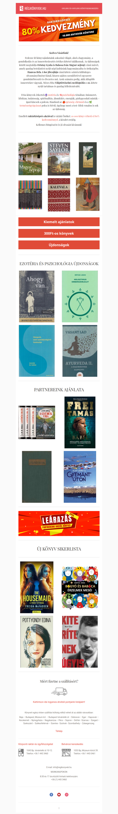 300Ft-os könyvek - MA UTOLJÁRA!