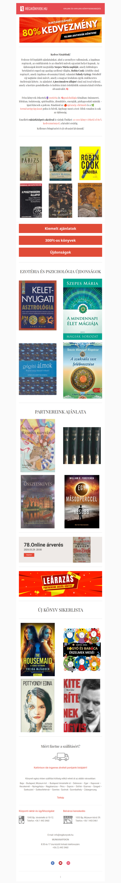 Maradandó olvasmányok👀 Akár 80% kedvezménnyel!