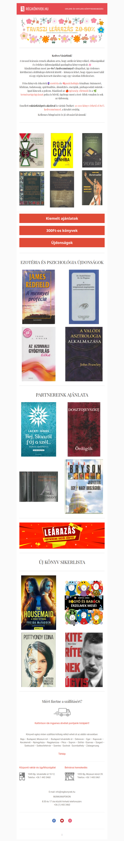 🌿 Tavaszi leárazás – akár 80% kedvezmény!