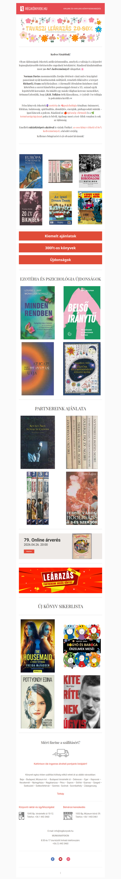 📖 Nagy történetek nyomában: 20–80% kedvezménnyel!