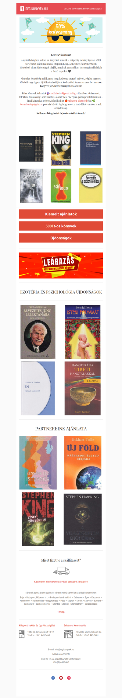 Borzongás a nyári hőségben 🕷️ Akár 50% kedvezmény