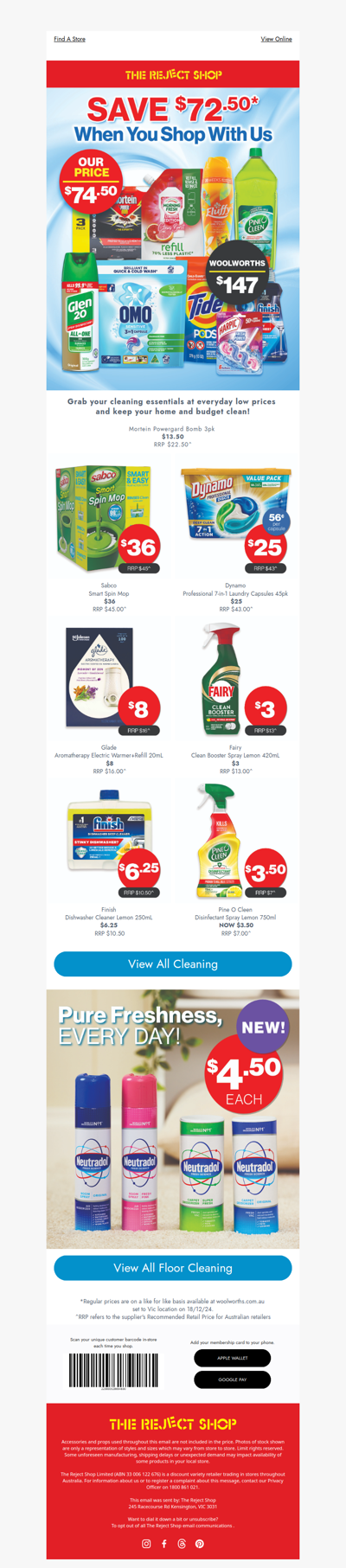 Clean Smarter with Everyday Low Prices!