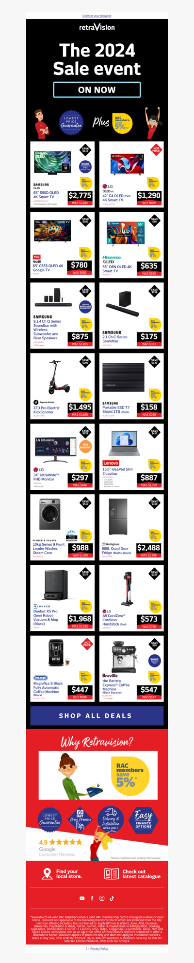 Save $510 On Washing Machines, Save $327 On Robot Vacuums And Much More