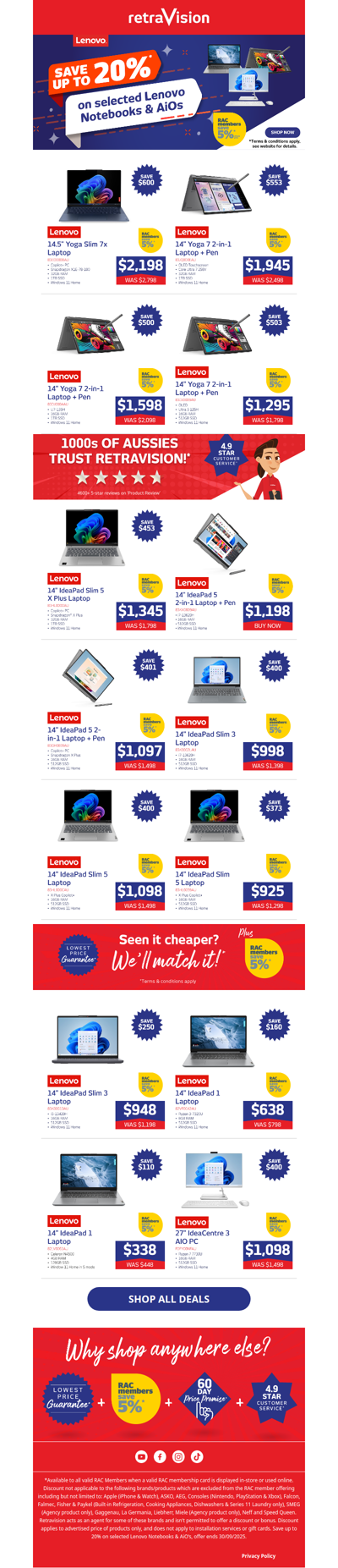 Exclusive Lenovo Savings: Enjoy Up To 20% Off Today!