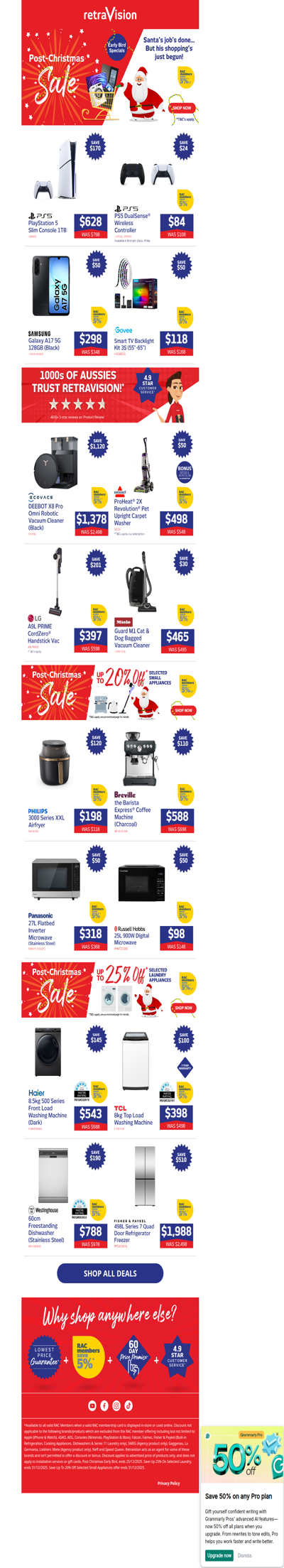 Unlock Incredible Savings on PlayStation, Samsung, Westinghouse & More!