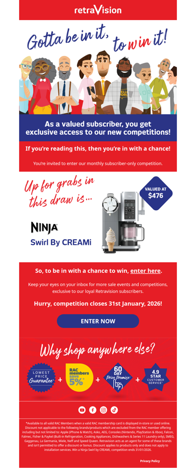 Win a Ninja Swirl by Creami, worth $471!
