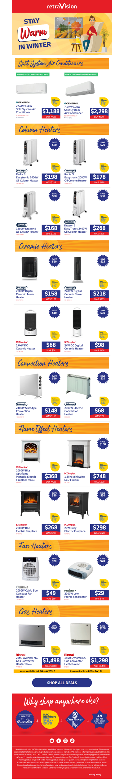 🔥 Warm up your home with amazing deals!