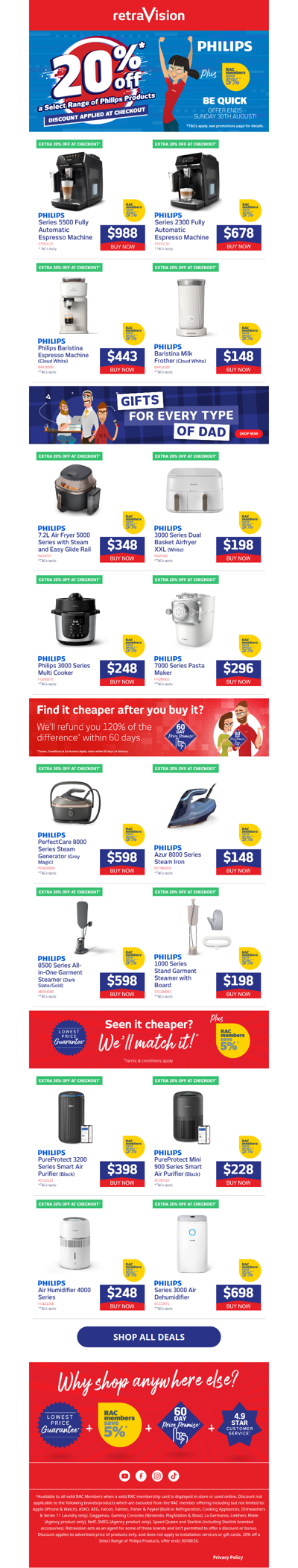 2 DAYS ONLY: Take 20% off Selected Philips Products!