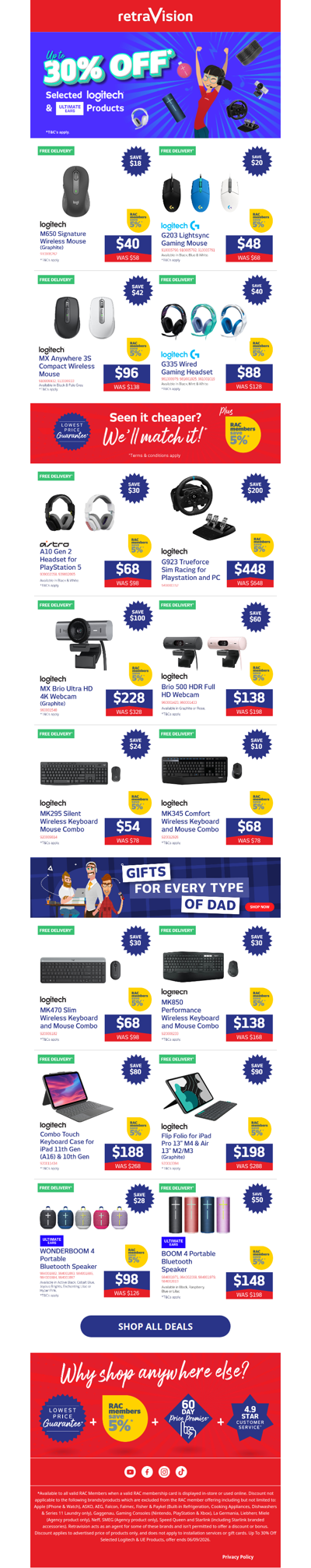 Unlock 30% off selected Logitech and UE products – Ends Soon!