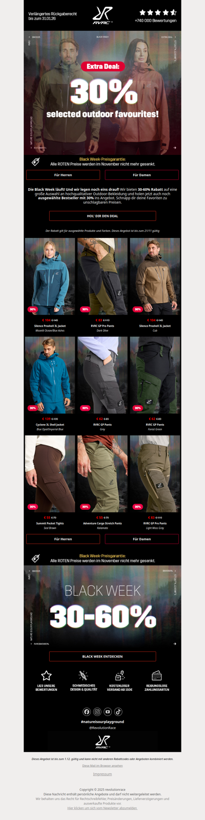 30-60% Black Week + EXTRA DEAL! 🌟