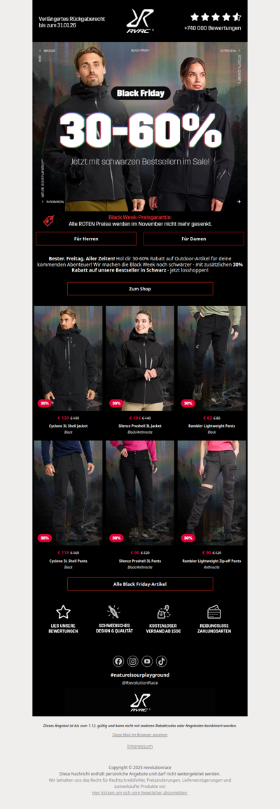 🔥30-60% Rabatt - der beste Black Friday EVER🔥