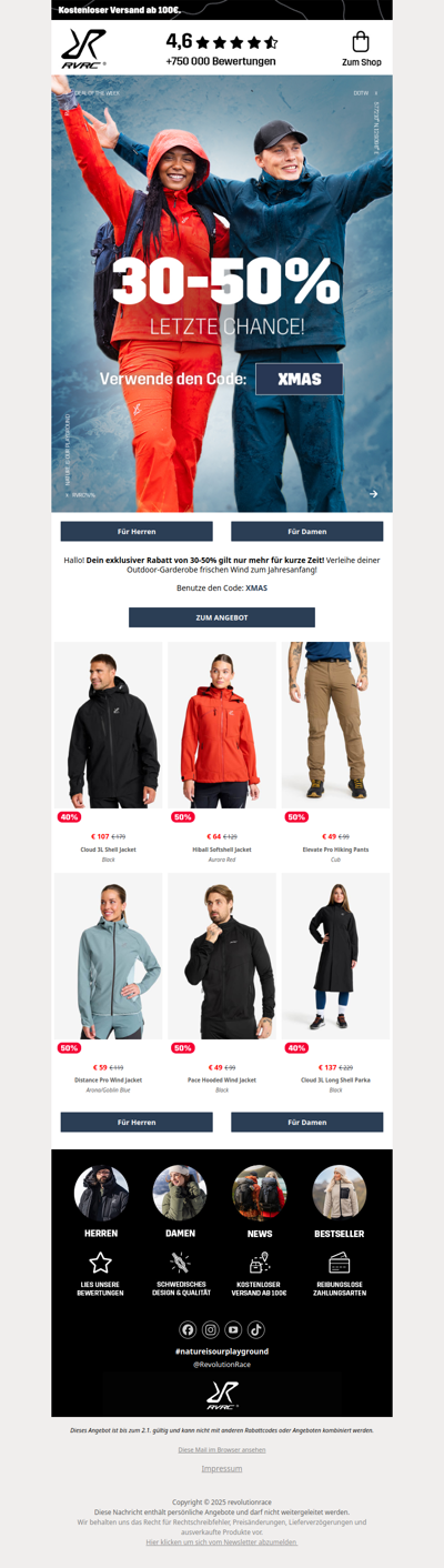 30-50% Rabatt auf ausgesuchte Styles — nur für Abonnenten!