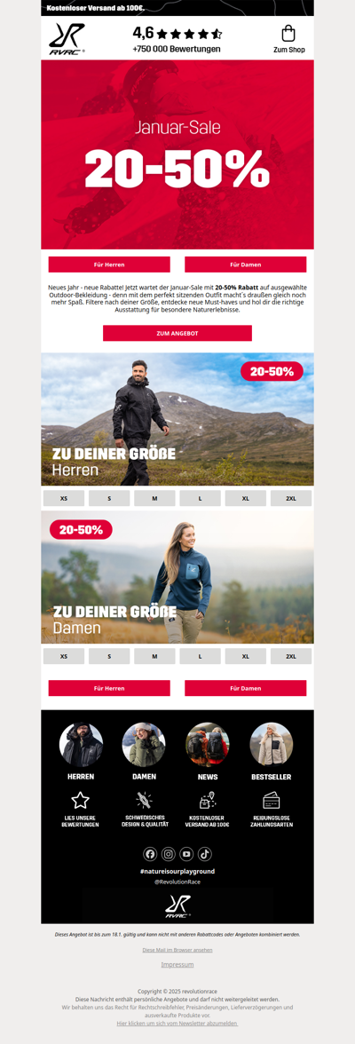 Januar-Sale mit 20-25% Rabatt 👌