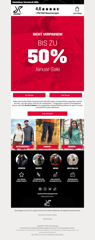 Nicht verpassen! 🏔️ Bis zu 50 % Rabatt!