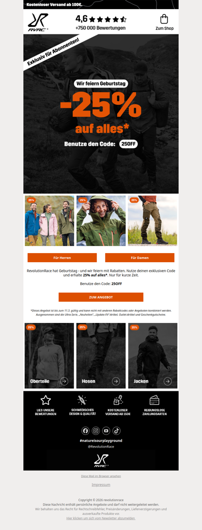 JUBILÄUMS-SALE: 25% auf ALLES* 🥳