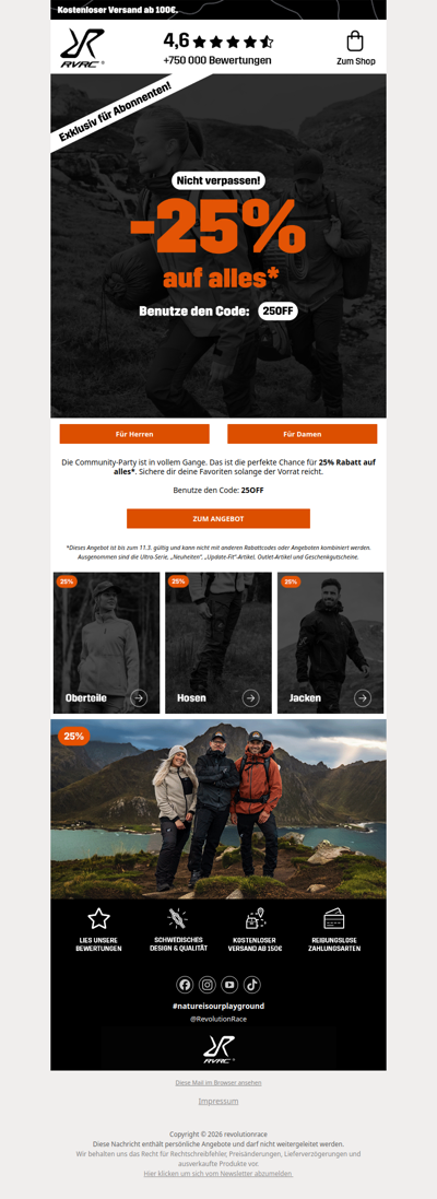 Der Jubiläums-Sale mit 25% auf alles* läuft 🎊